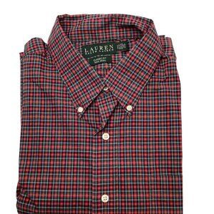 Lauren Ralph Lauren Men Classic Fit Non Iron Button Down Shirt Size 17.5 -36/37